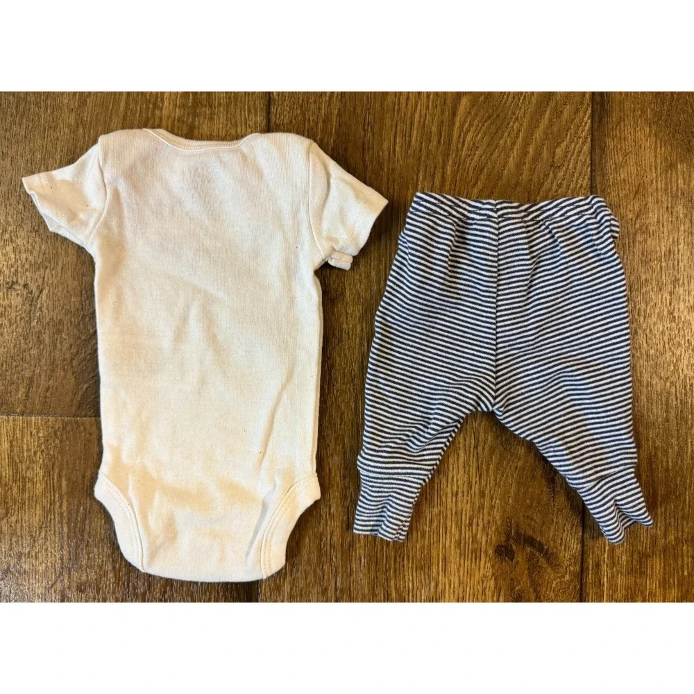Carters Preemie Baby Boy Outfit‎ Bodysuit Pants 2 Piece Set Reborn Doll Shark